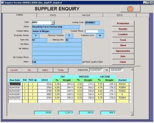 Dairy Supplier System - Supplier Enquiry