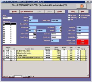 Dairy Supplier System - Collection Data Entry